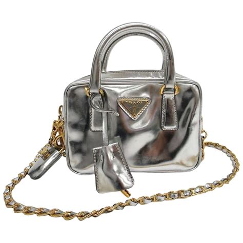 small gold chain prada 925 silver purse|prada handbags.